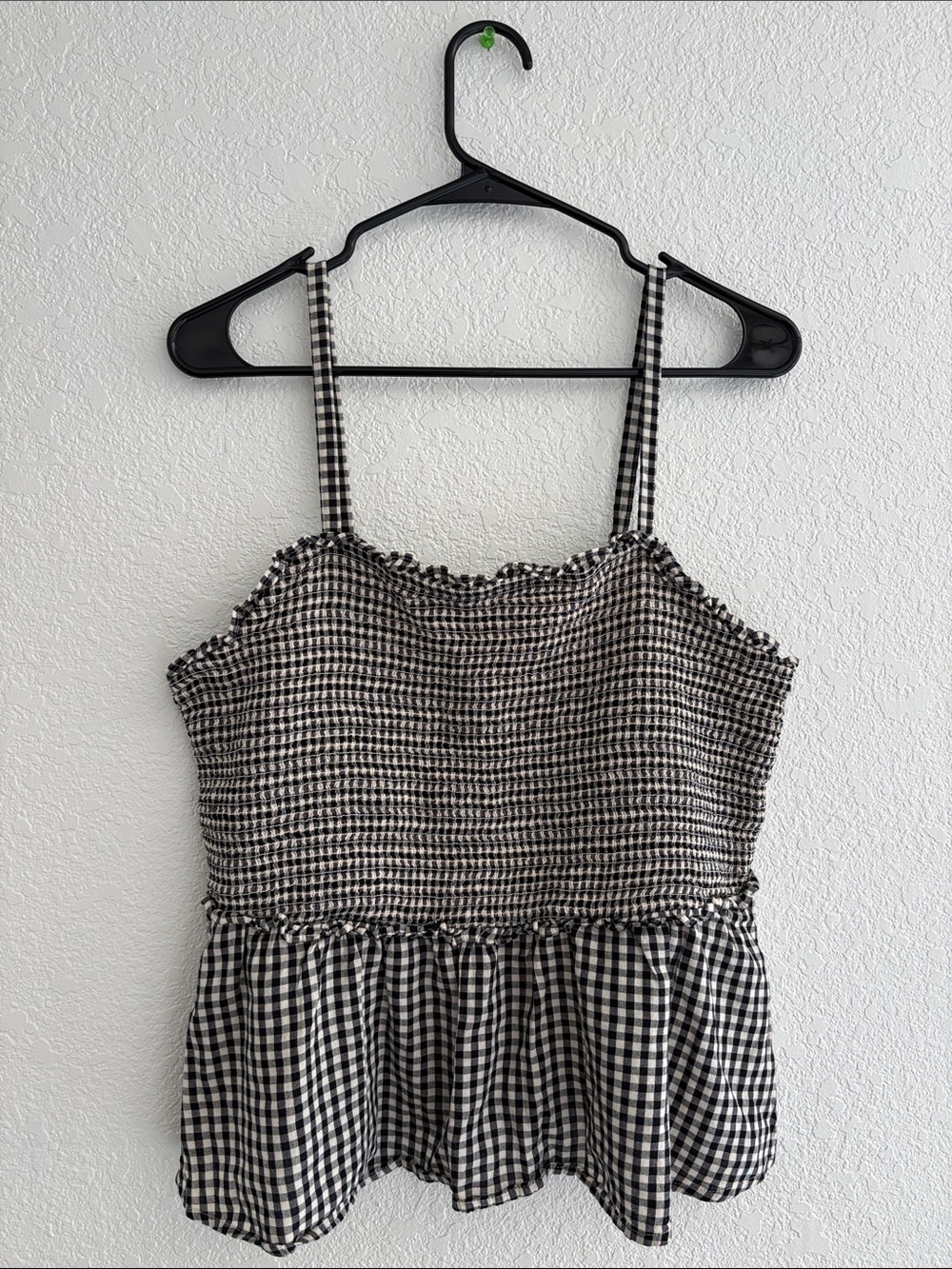 Old Navy Gingham Smocked Tank